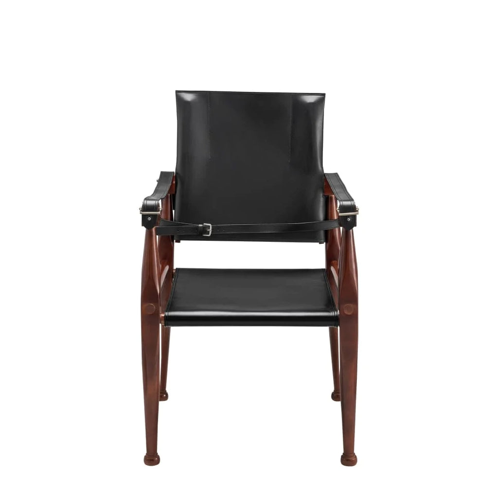 Authentic Models Kitchen & Dining Furniture Authentic Models  MF122B  Bridle Campaign Chair, Black