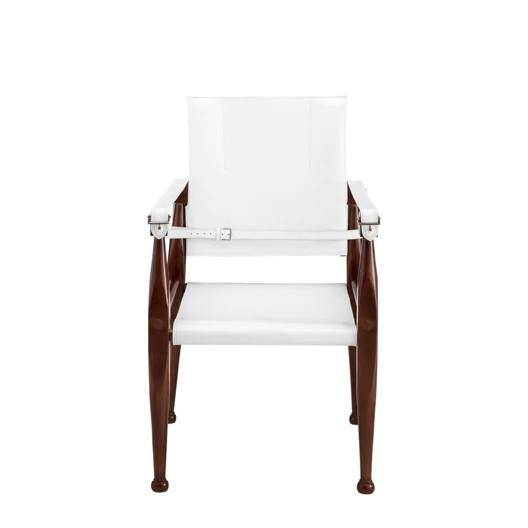 Authentic Models Kitchen & Dining Furniture Authentic Models  MF122W  Bridle Campaign Chair, White