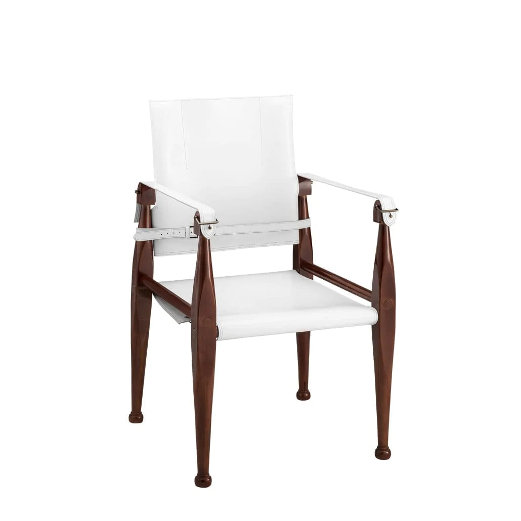 Authentic Models Kitchen & Dining Furniture Authentic Models  MF122W  Bridle Campaign Chair, White
