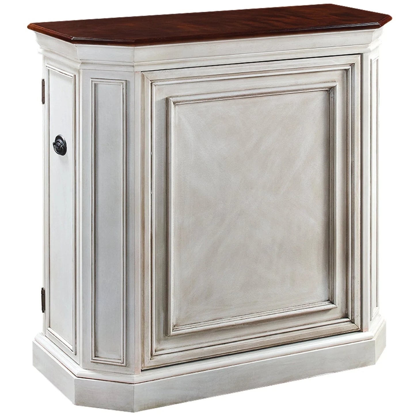 RAM Game Room Bars & Cabinets BRCB1 AW Bar Cabinet w/ Spindle - Antique White