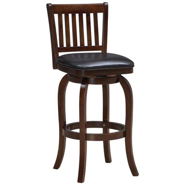 RAM Game Room BARSTOOL BBSTL2 CAP Backed Barstool Square Seat - Cappuccino