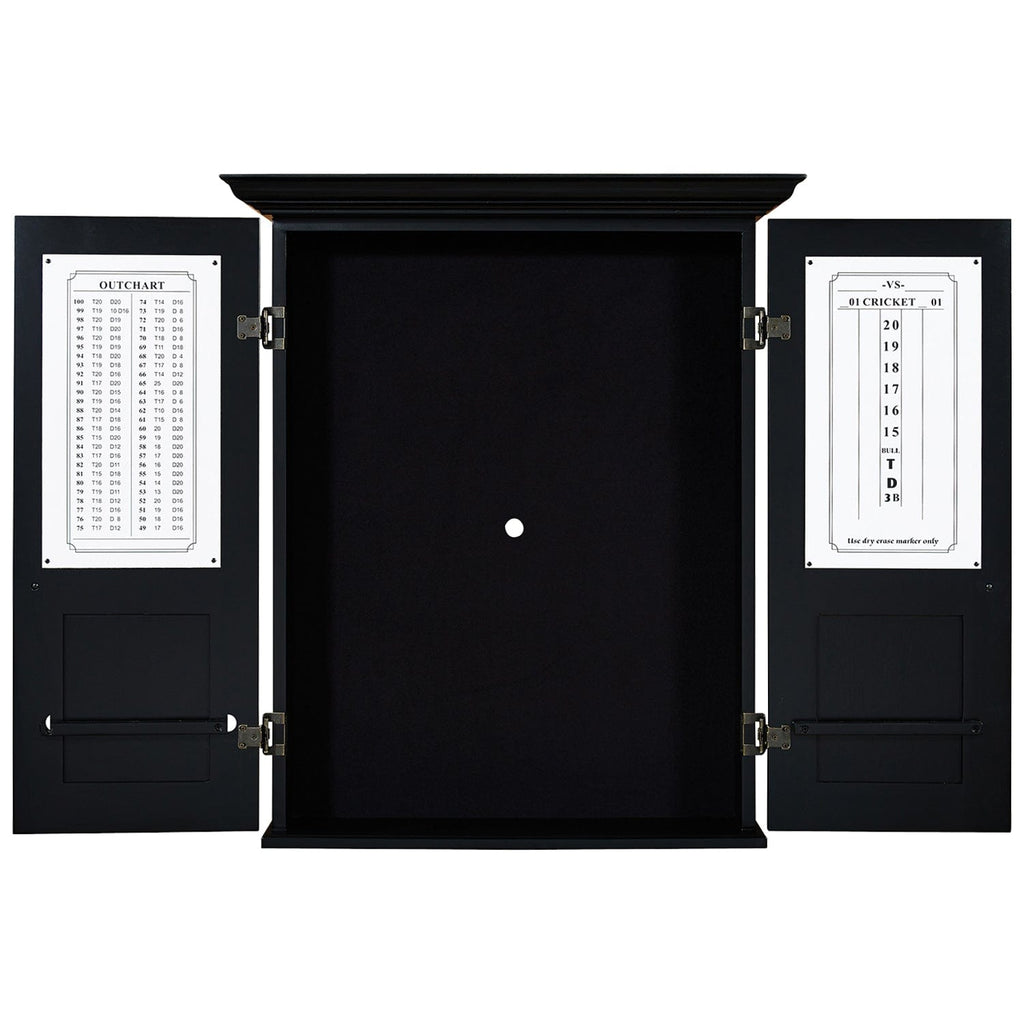 RAM Game Room Dart board Cabinet Dartboard Cabinet Square - Black