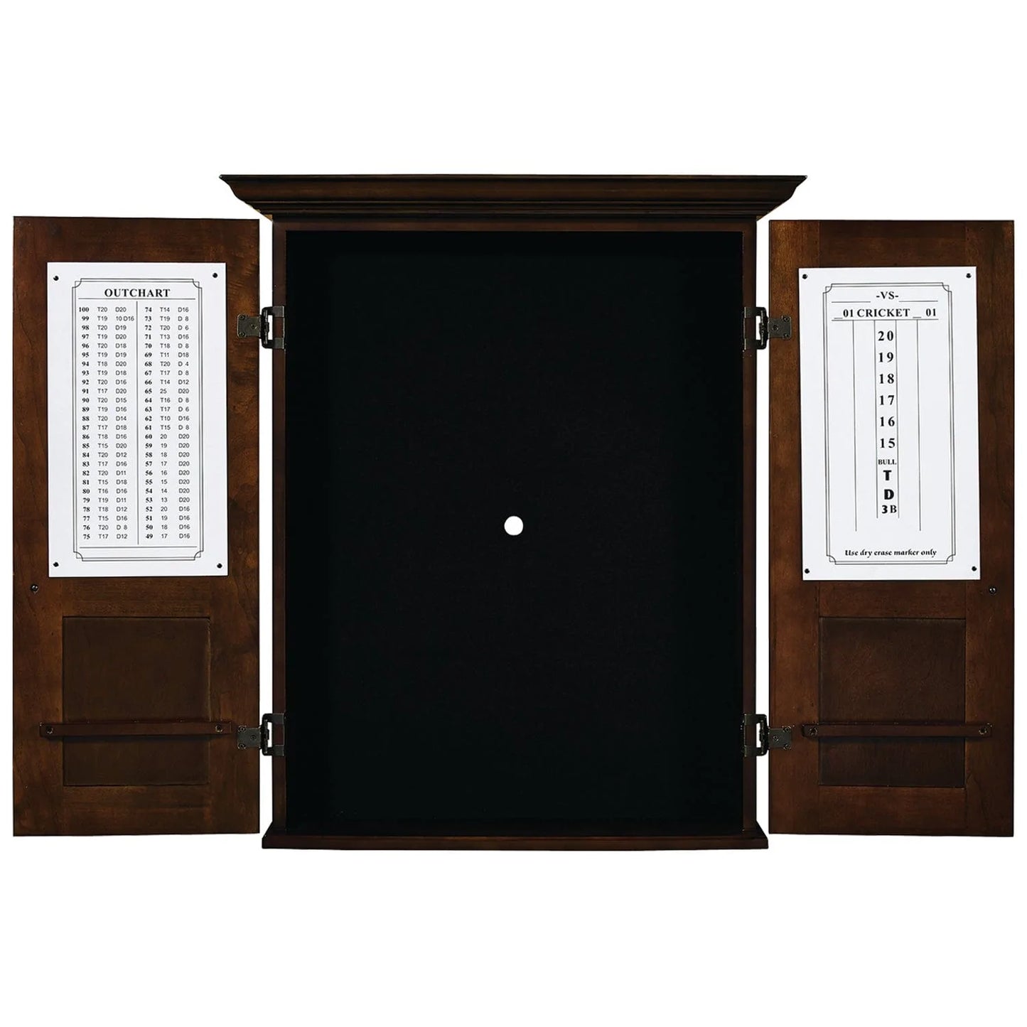 RAM Game Room Dart board Cabinet Dartboard Cabinet Square – Cappuccino