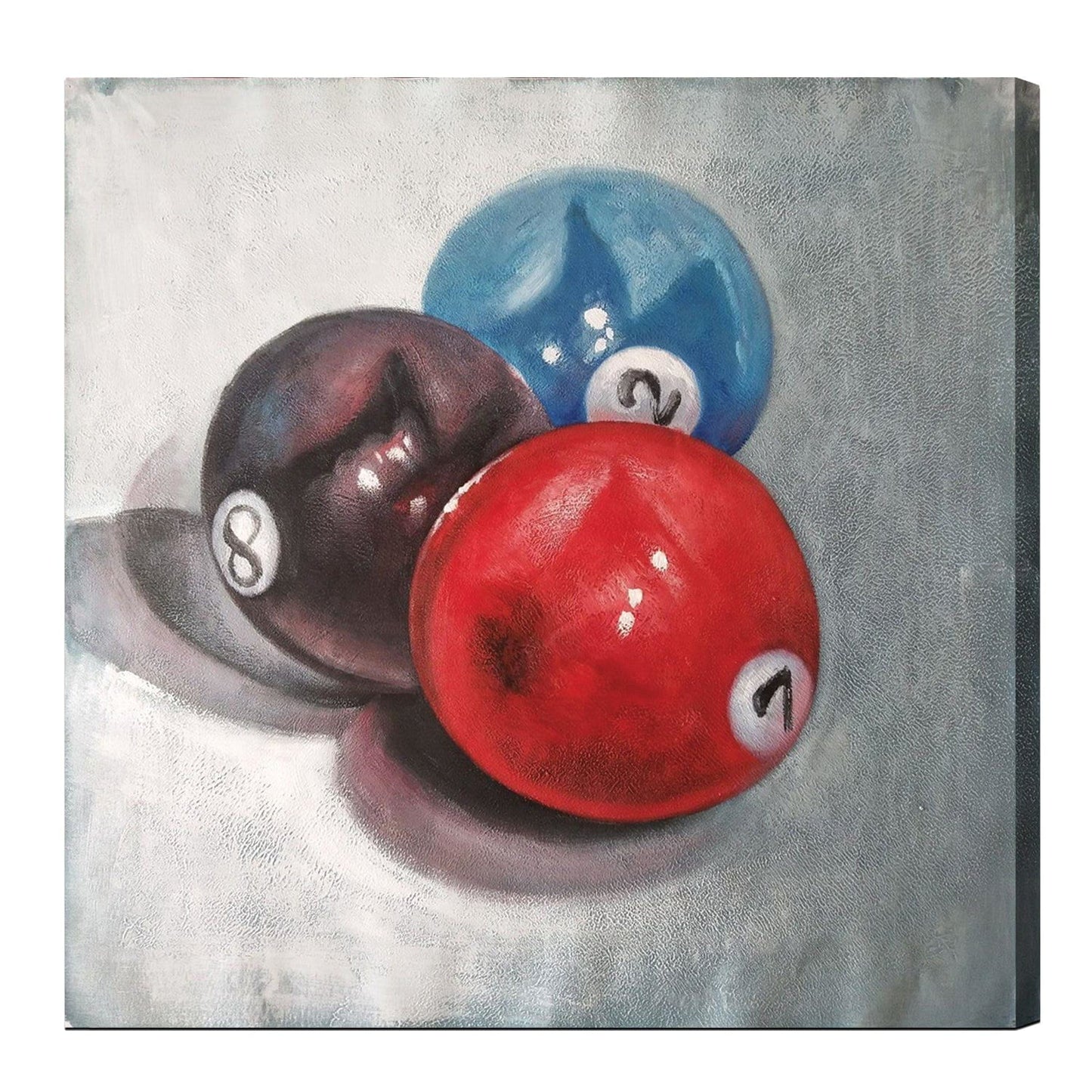 RAM Game Room Ram Game Room Oil Painting On Canvas - 2, 7 & 8 Balls
