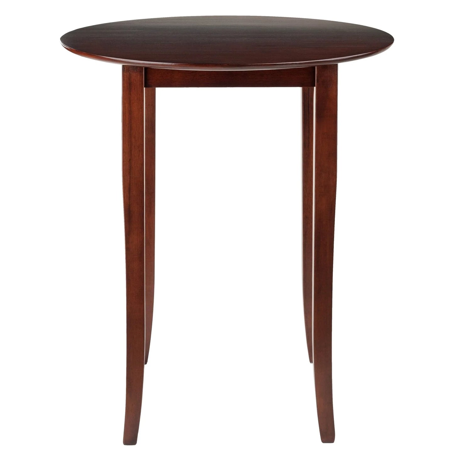 WINSOME Pub Table Set Fiona Round High Table, Walnut