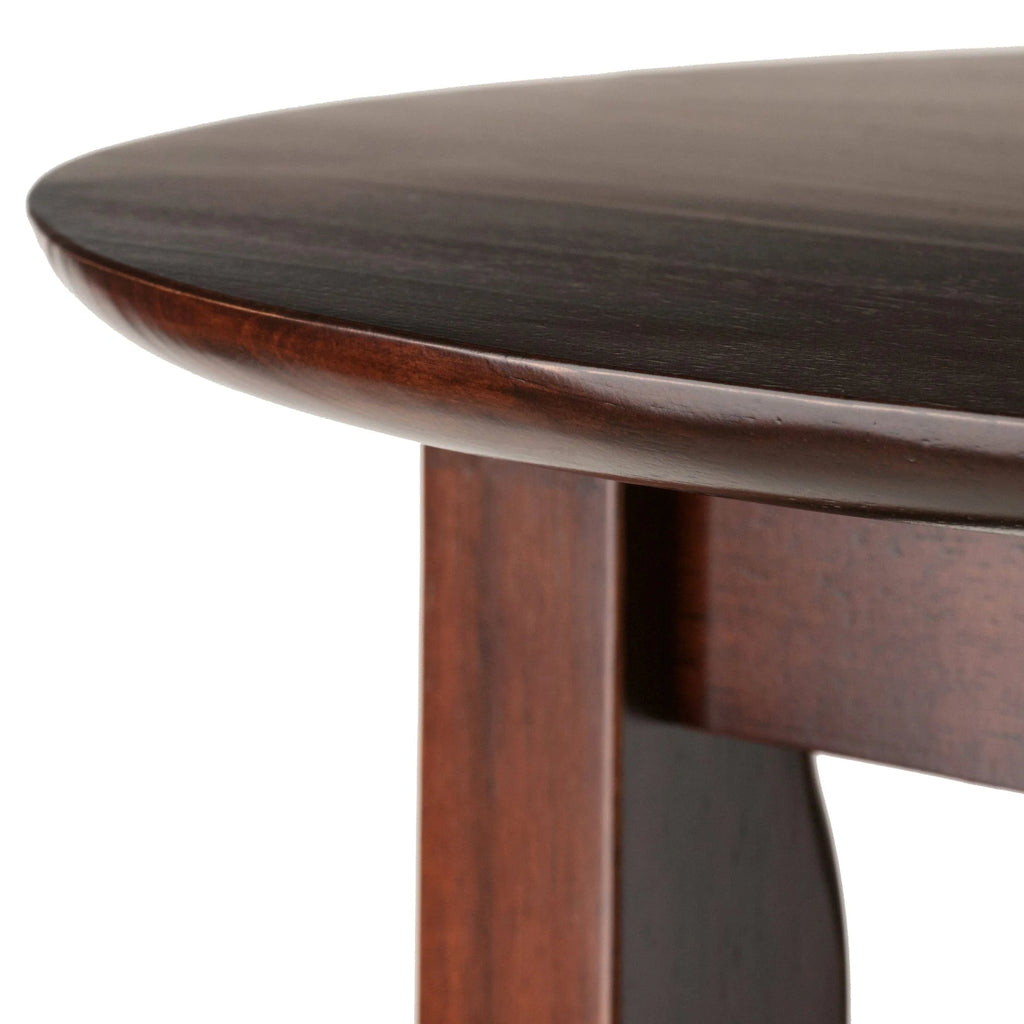 WINSOME Pub Table Set Fiona Round High Table, Walnut