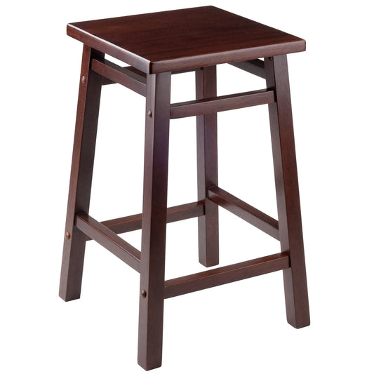 WINSOME Stool Carter Square Seat Counter Stool, Walnut