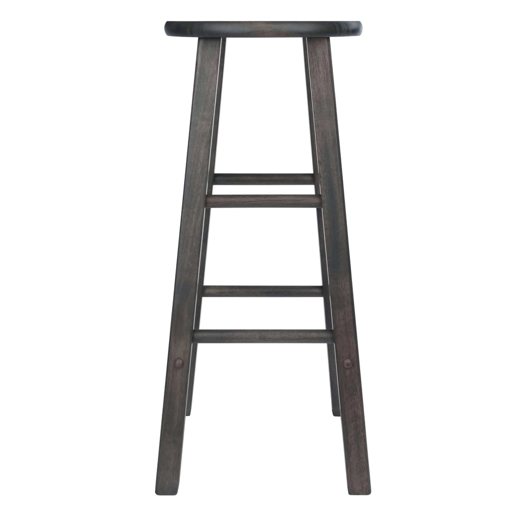 WINSOME Stool Element 2-Pc Bar Stool Set, Oyster Gray