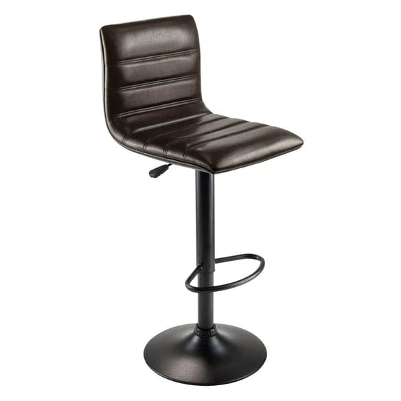 WINSOME Stool Holly Adjustable Swivel Stool, Black and Espresso